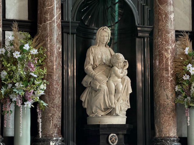 A close up of the Madonna and Child