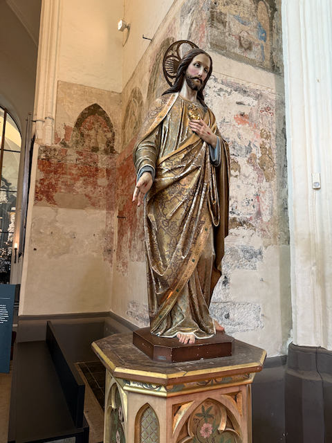 A study of what some of the walls used to look like inside of the church of our Lady.