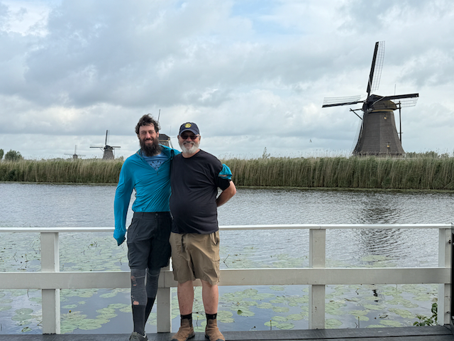 Alex and Me with Windmills in the background