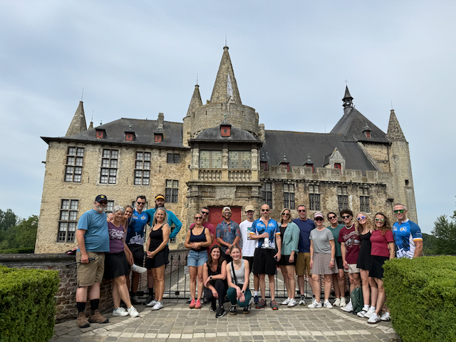 All of us on the tour at the castle.