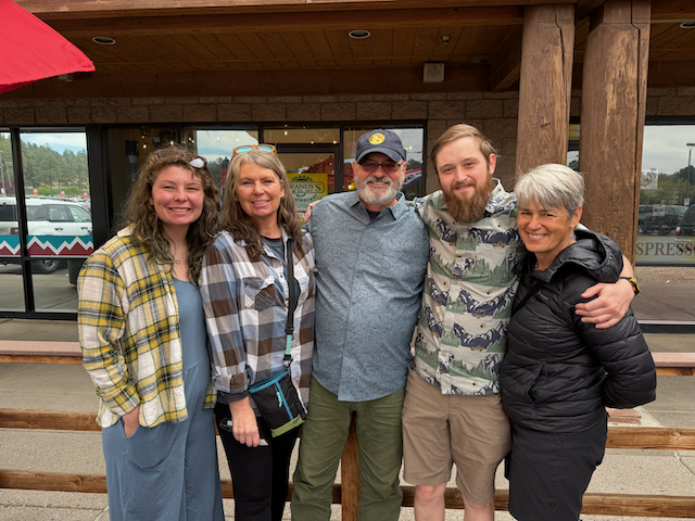 Breakfast with Jay, Jana, Jack and Sue before leaving Flagstaff for Phoenix