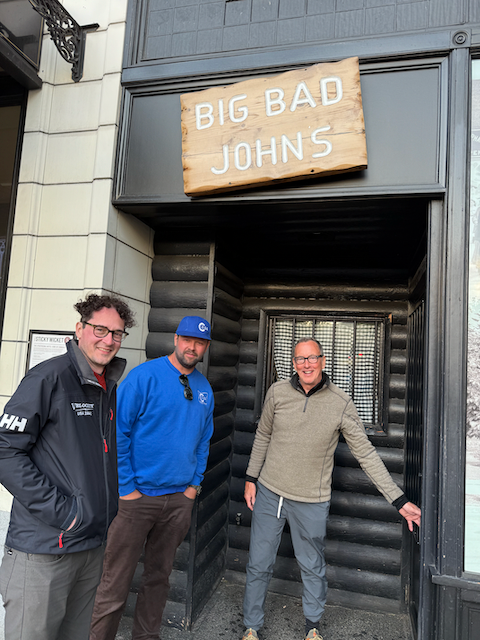 Dougs first time at Big Bad Johns.