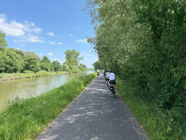 Getting in a ten mile familiarization ride while the Iris moves on down the way.