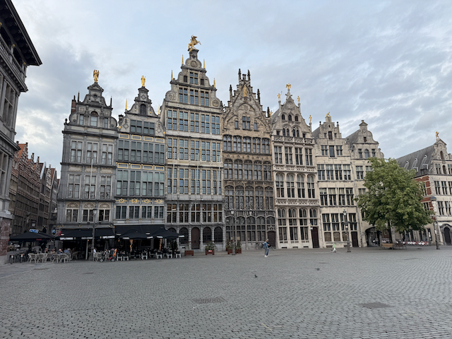 Guild Halls in Antwerp - these are recreations - the originals were destroyed in a fire