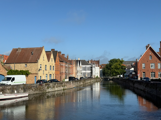 Houses along the canals of Bruge