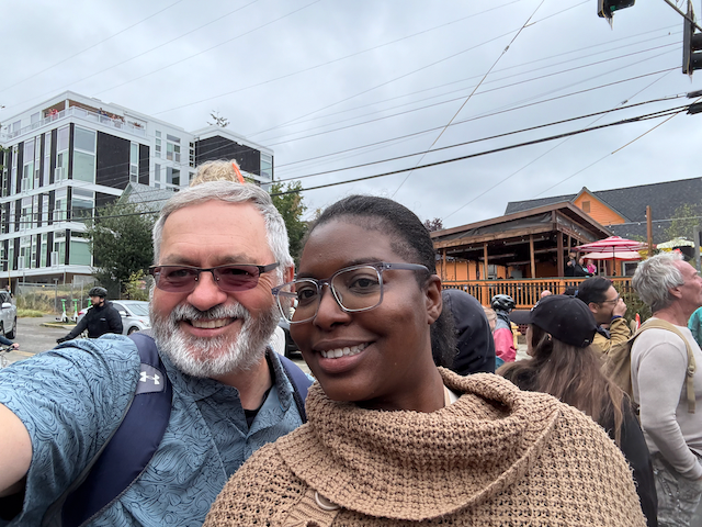 My former coworker Victoria joined us for the Fremon Soltice Parade this year.