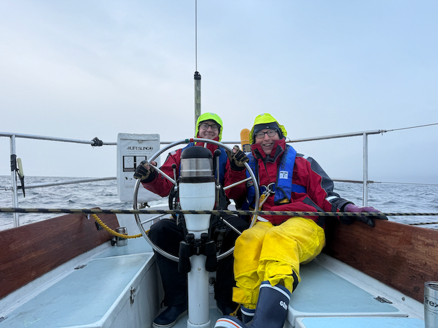 James and Doug enjoying the sailing and camradre