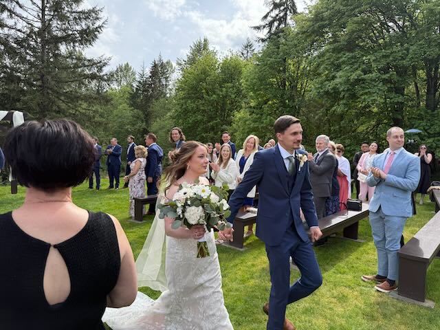 Janelle and Nick got hitched (Janelle grew up next door to us)