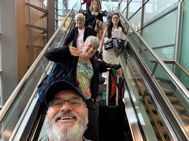 Let's get to the hotel, eat, and get to bed