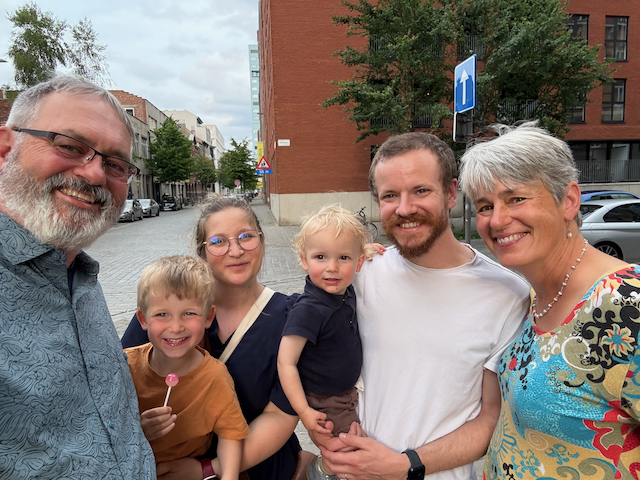 Lewis and his family.