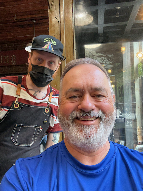 Me and my new haircut