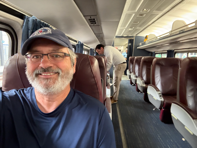 I took the train down from Seattle—felt like a real adventure was starting!