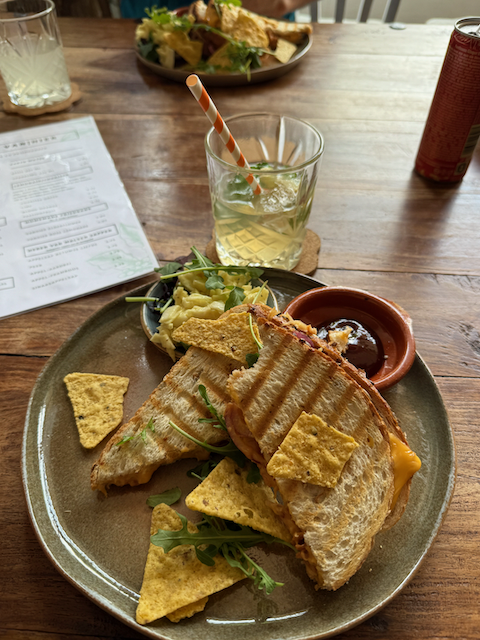 Perrin, Alex and I  had Toasties for Lunch