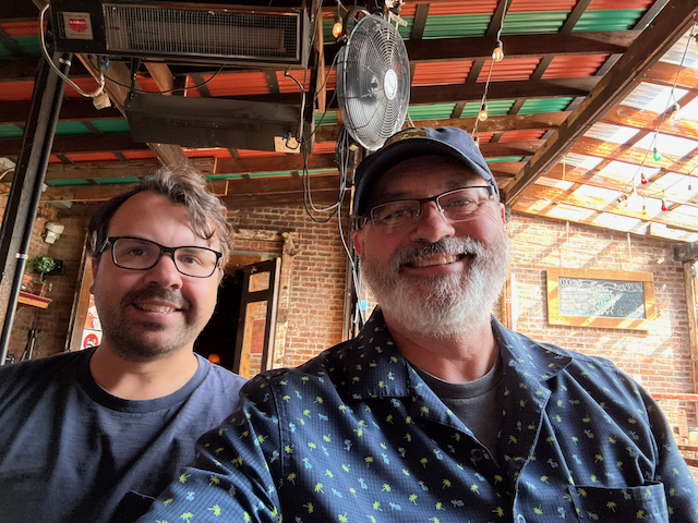 Sam was back in town for a week