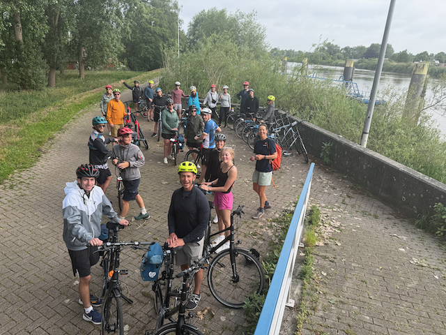 Staging up to head out on our ride from Dendermonde