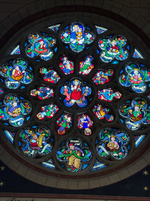 Stained glass window in the Cathederal