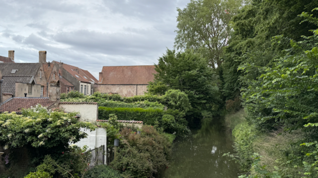 Stumbled on this peaceful little stretch of canal—tucked away from the crowds, with ivy-covered walls and rooftops that look like they’ve been here forever. A perfect spot to slow down