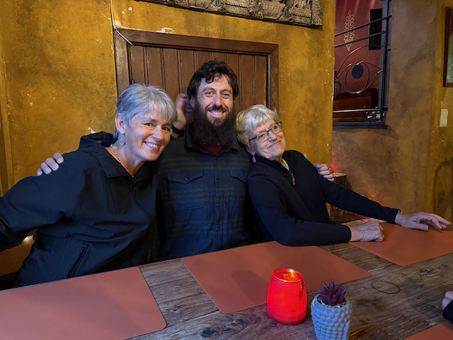 Sue, Alex, Mom Perrin and I went out for a slow dinner.