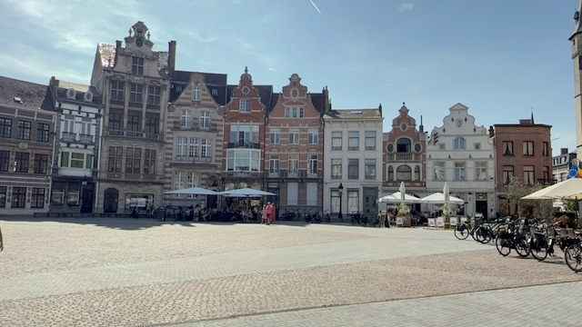 The city square in Dendermonde