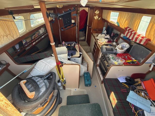 The inside of Resolute as itis prepared for the oregon offshore