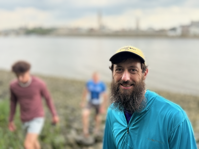 We walked down to the water in Antwerp